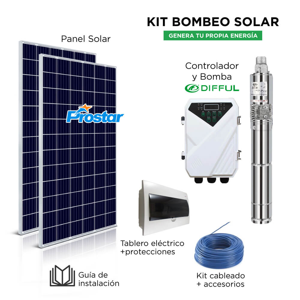 Kit bombeo solar 2hp directo 230v - GoLed Peru - Productos y Servicios de  Iluminacion LED